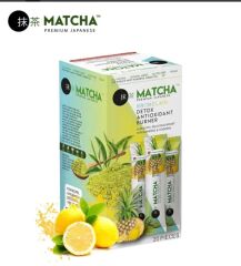 Premium Japanese MATCHA & BROMELAİN Limon Aromalı Detox Burner Form Çayı