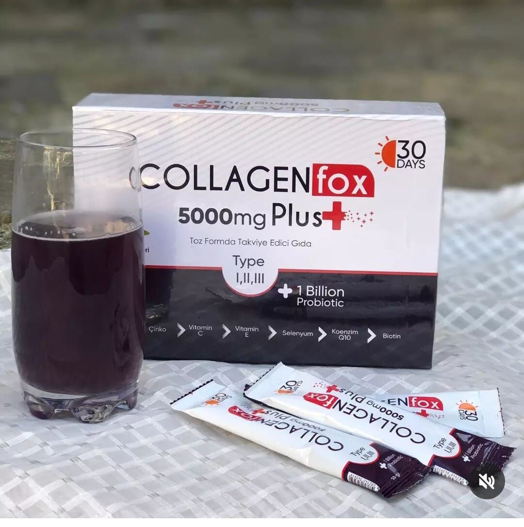 CollagenFox Fox 5000 Mg Içeren Toz Takviye Edici Gıda 30 Şase