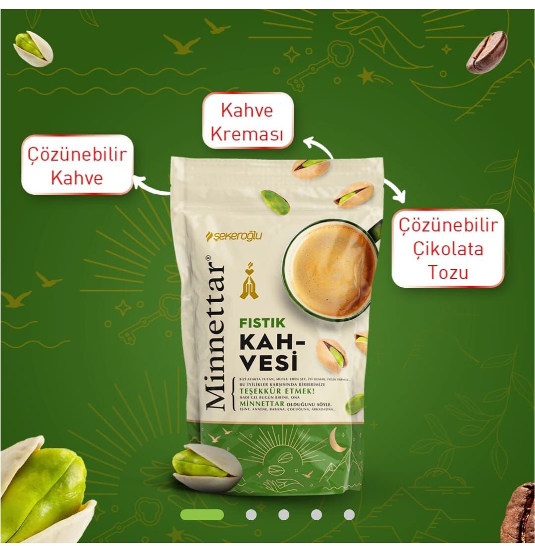 Minnettar Fıstıklı Kahve 165 GR